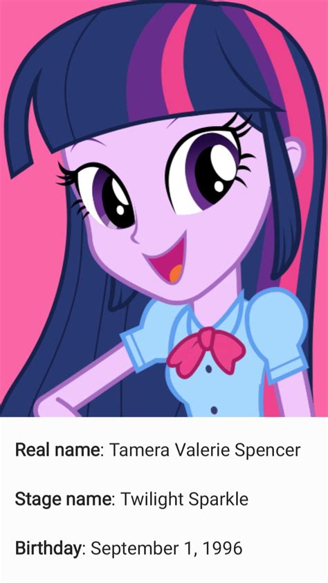 Twilight Sparkles Celebrity Profile By Weyantonio26 On Deviantart