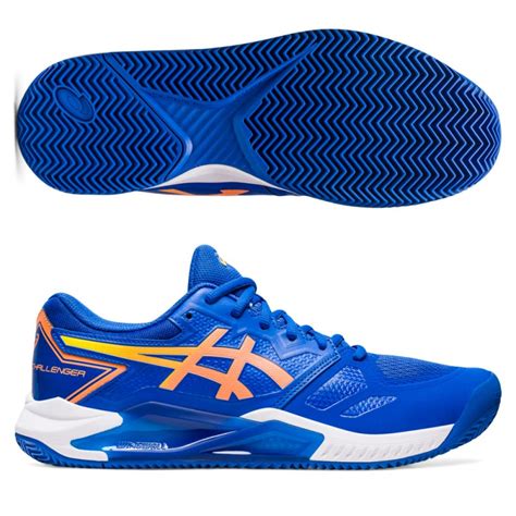 Padel Shoes Asics Gel Challenger 13 Clay Tuna Blue Sun Peach Zona De