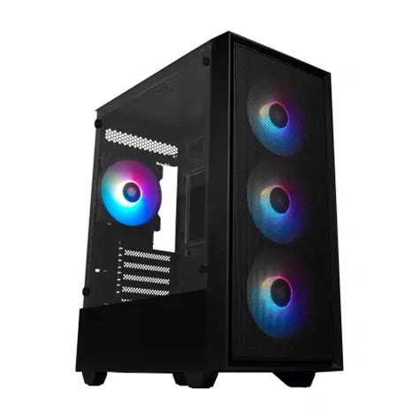 Gabinete Game Factor CSG503 MATX Con Ventana LED RGB Mini Torre Micro