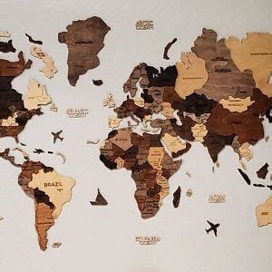 Mapa Del Mundo D Arte De Pared Led Decoraci N De La Pared Del Hogar