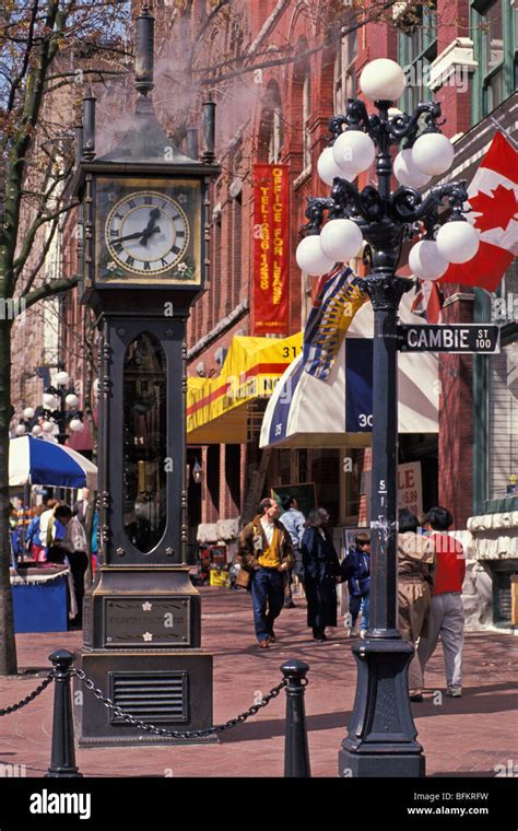 Steam Clock In Gastown District At Cambie And Water Streets Vancouver