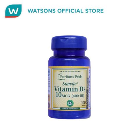 PURITANS PRIDE Vitamin D3 400 IU 100 Tablets Lazada PH