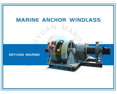 Electric Combined Anchor Windlass With Single Winch Single Warping Drum Anchor Windlass And