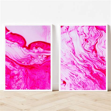 Hot Pink Art Etsy