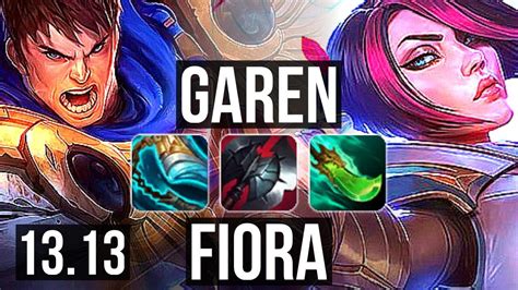 Garen Vs Fiora Top Solo Kills Winrate Dominating Na