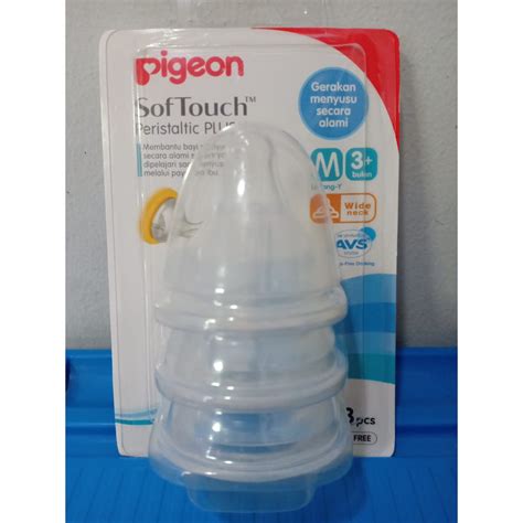 Jual Dot Nipple Pigeon Wide Neck Peristaltic Plus Isi Pcs Size M