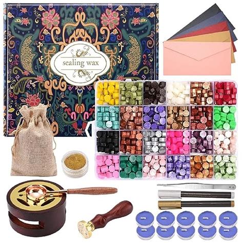 Amazon Chuhuayuan Wax Seal Stamp Kit With Gift Box Colors And