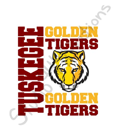 Tuskegee Golden Tigers Logo Svg and PNG - Etsy