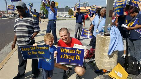 AFGE Members Veterans Rally Against Proposed VA Privatization Plan