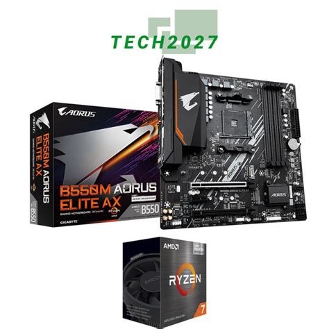 AMD Ryzen 7 5700G 3 8 GHz Eight Core AM4 Processor WITH Gigabyte B550M