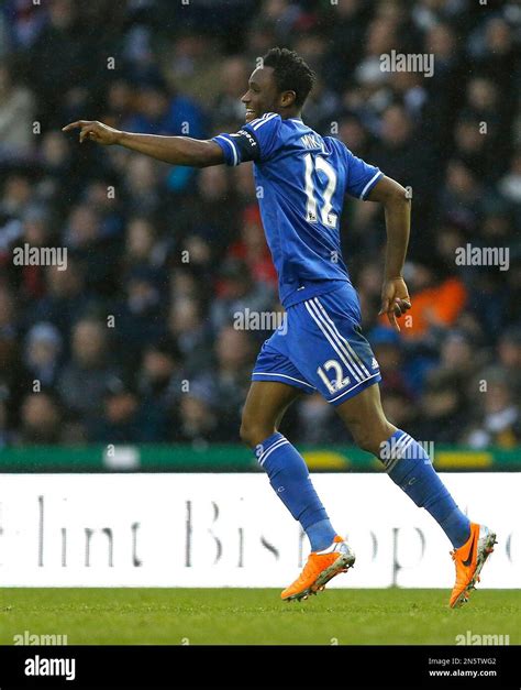 Chelsea S Michael Essien Celebrates After Scoring A Goal During The