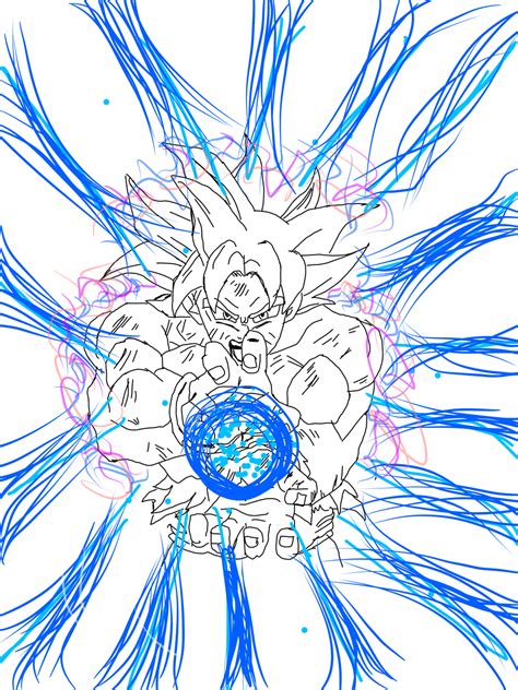 Goku Ultra Instinct Kamehameha YX Blade Xy Illustrations ART Street