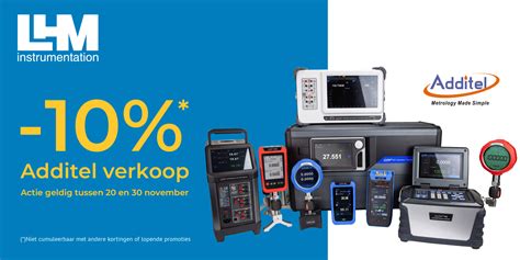 Black Friday 10 Korting Op Alle Additel Apparatuur