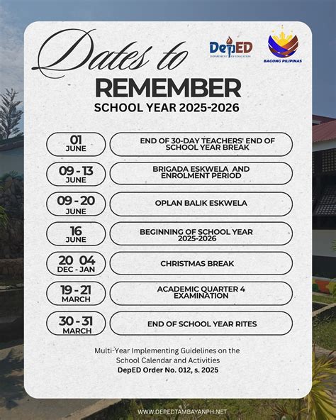 deped   remember  school year