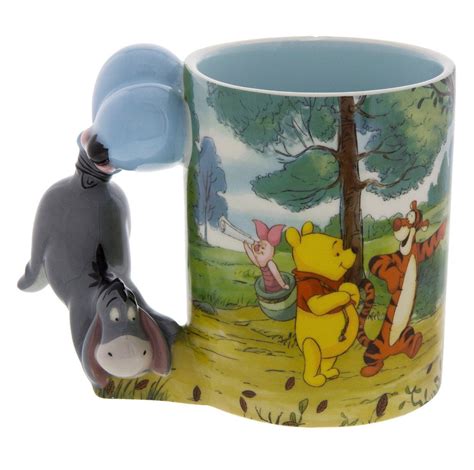 Disney Parks Winnie The Pooh Caracter Handle Eeyore Oz Coffee Mug New