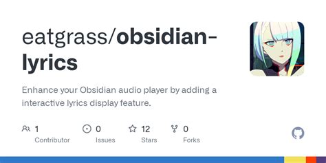 Github Eatgrassobsidian Lyrics Enhance Your Obsidian Audio Player