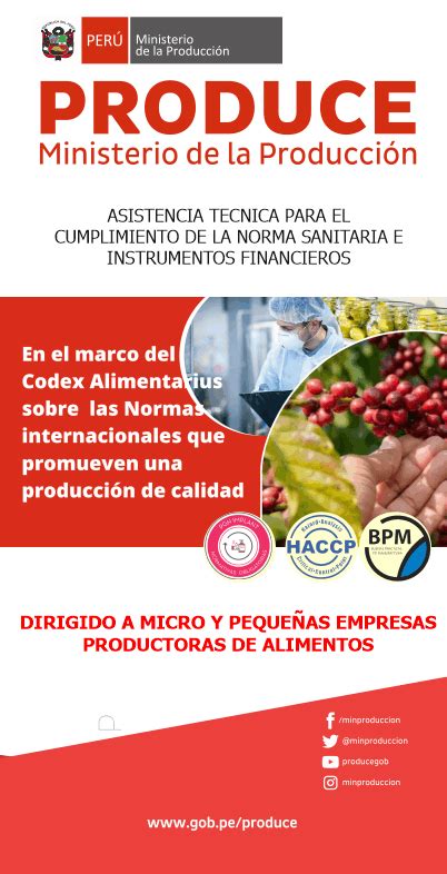 Programa Para La Mejora Productiva Para Mypes Productoras De Alimentos