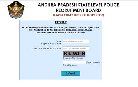 Ap Police Constable Result Link Out Slprb Pc Prelims Merit List