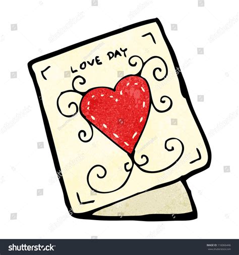 Cartoon Valentine Day Card Stock Vector (Royalty Free) 116066446 ...