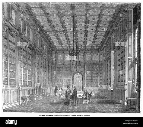 Parliament Library 1854 Nthe Library Of The House Of Commons In The