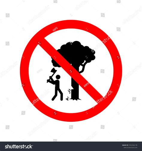 No Cutting Trees Clipart Color