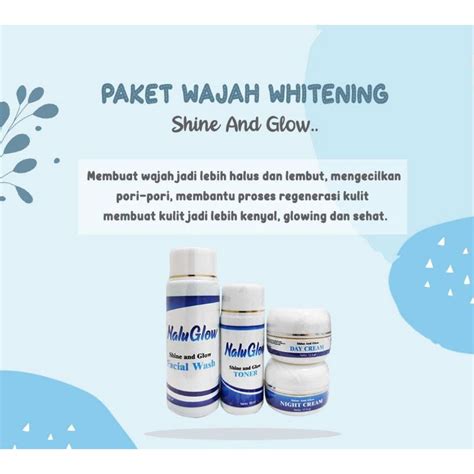 Jual Nalu Glow Whitening Series Indonesiashopee Indonesia