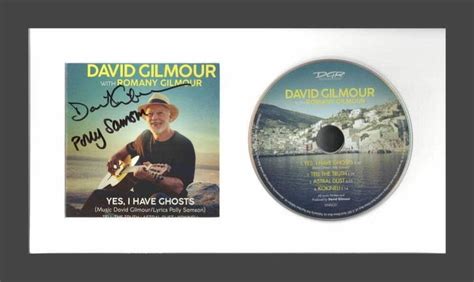 David Gilmour Signed Autograph I Have Ghosts Framed Cd Display Pink