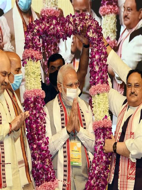 Pm Modi Kicks Off Bjps National Executive Meeting To Chalk Out