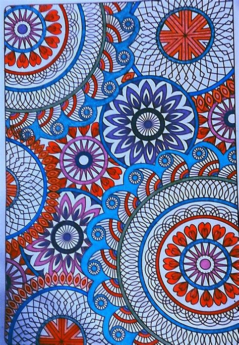 Mandalas Colored With Gel Pens And Sharpie Ultra Fine Point Coloring