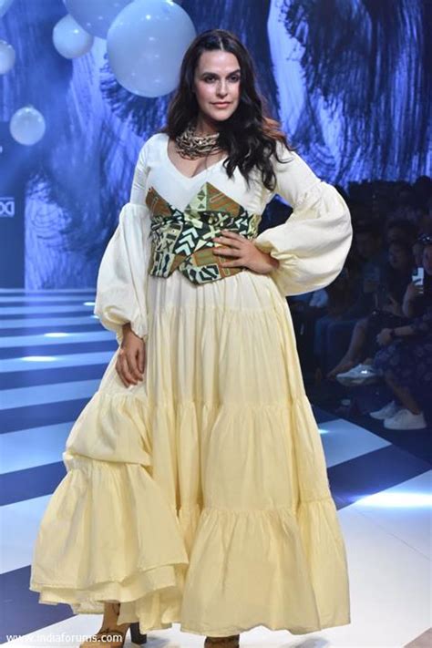 Neha Dhupia Walk The Ramp At Lakme Fashion Week 2023 Photo