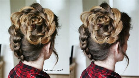 Upside Down French Braid Bun Tutorial