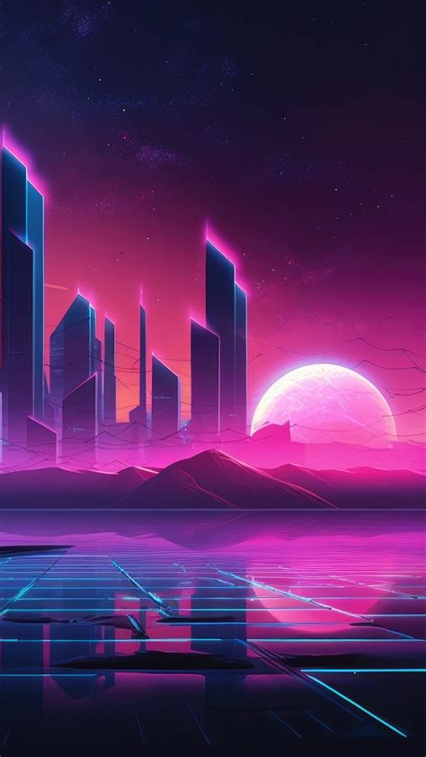 Synthwave Neon Retrowave Artist Artwork Digital Art Hd Hd Phone