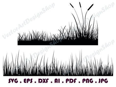 Grass 2 Svg Field Svg Grass Clipart Grass Files For Etsy Denmark