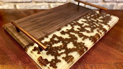 Walnut And Epoxy Resin Coffee Bean Board Tutorial YouTube