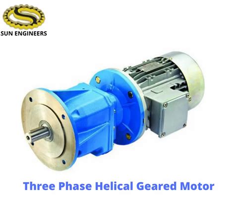 To Hp Three Phase Helical Geared Motor For Industrial To