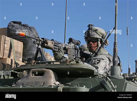 Us Army Soldiers From Alpha Company 2nd Stryker Brigade Combat Team 2nd Infantry Division