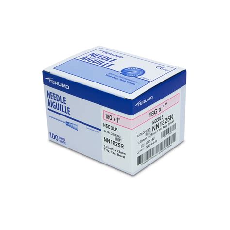 Med Vet International Terumo Needle 18g X 1 Hypodermic 100box