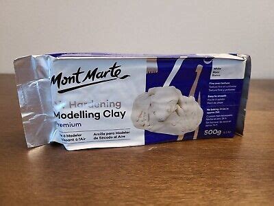 Mont Marte Air Hardening Modeling Clay White 500g 1 1 Lb EBay