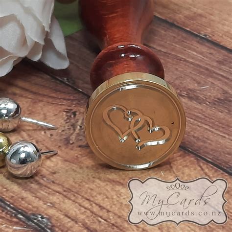 Wax Seal Handle Double Heart Version 1 Mycards Wedding Invitations