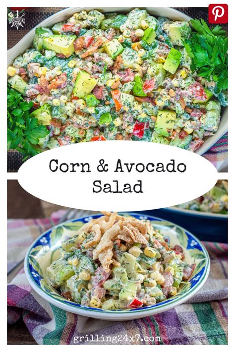 Corn Avocado Summer Salad Best Cookout Side Dishes Grilling 24x7