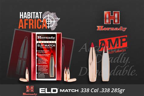 Hornady Eld Match 338 Cal 338 285gr Bullets 100pts