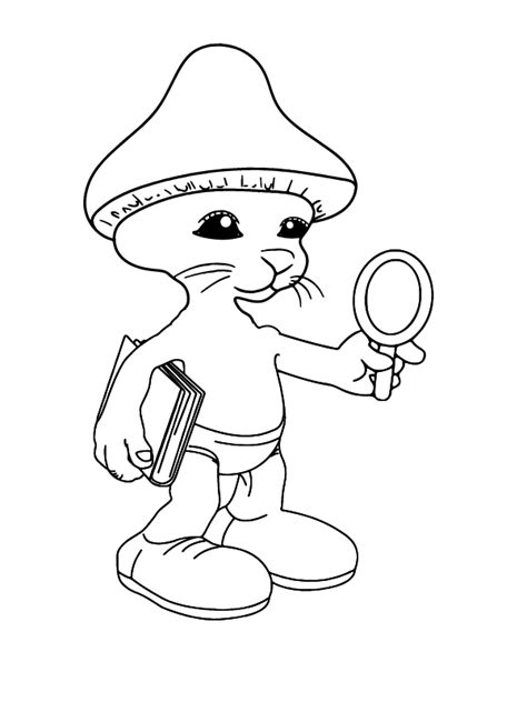 Smurf Cat Coloring Page