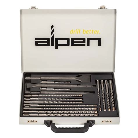 Alpen Force X Sds Plus Steinbohrer Und Meißel Set 16 Teilig