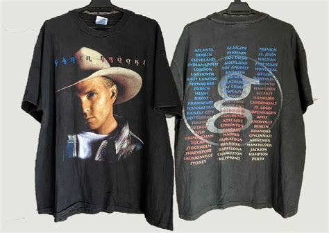 Garth Brooks Tour Shirt Vintage Garth Brooks Country 1990s Original Concert 90s Tour Rare T Shirt