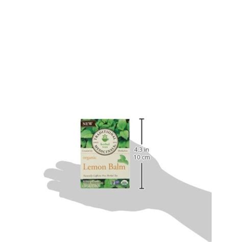 Traditional Medicinals Organic Lemon Balm Tea 16 Tea Bags