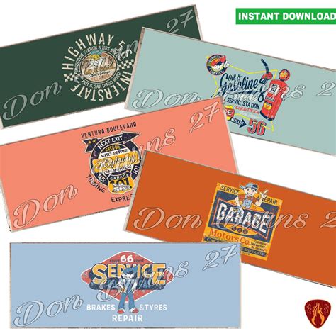 Kids Motor Oil Can Labels Set Of 5 Printable Digital Prints Instant