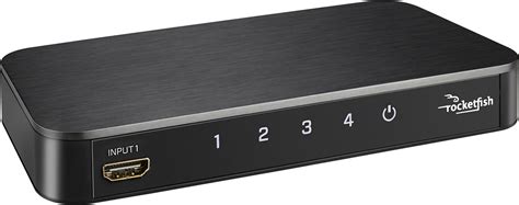 Rocketfish™ 4-Port 4K HDMI Switch Box Black RF-G1501 - Best Buy