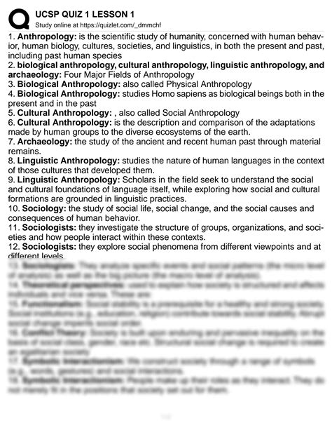 SOLUTION Ucsp Understanding Culture Society And Politics Lesson 1