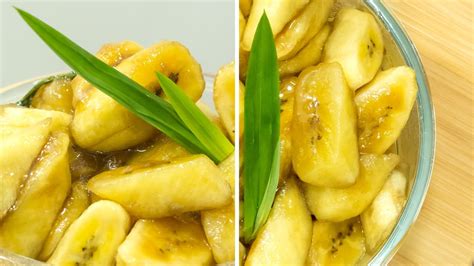 Sweetened Saba Banana Minatamis Na Saging Saba Youtube