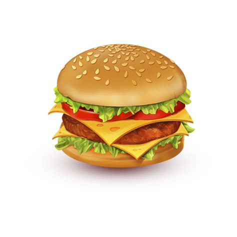 Иконка еда, гамбургер, hamburger, food, размер 128x128 | id41397 ...